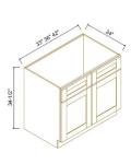 Sink Bases-2 Doors 2 False Drawers