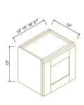 12"H Single Door Wall Cabinets