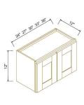 12"H Double Doors Wall Cabinets