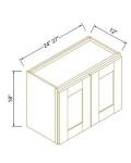 18"H Double Doors Wall Cabinets