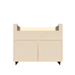 with Clear Coat Farm Sink Base