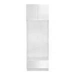 in White  Double Oven Cabinets with Large Drawer Face