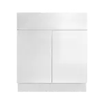 in White  Tall Vanity Sink Base Cabinets