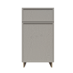 Gabinetes base con bote de basura