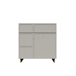 Gabinetes combinados altos de mueble de baño con lavabo y cajones