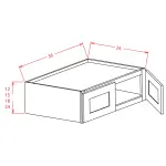 15" High Wall Refrigerator Cabinets