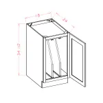 Full Height Door Tray Divider Base Kits
