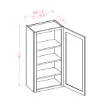 42" High Single Door Wall Cabinets