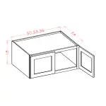 18" High Wall Refrigerator Cabinets