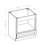 Base Microwave Cabinet