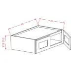 15" High Wall Refrigerator Cabinets