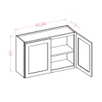 24" High Bridge Cabinets