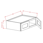 15" High Wall Refrigerator Cabinets