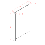 Panel lateral para refrigerador, 30"W