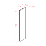 Relleno de base y de pared, 6"W