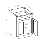 Bases de dos puertas y un cajón