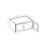 12" High Wall Refrigerator Cabinets