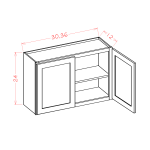 24" High Bridge Cabinets