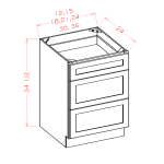Three Drawer Bases