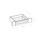 Cajón de rodillas para mueble de baño