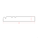 Furniture Base Moulding CUT84