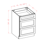 Bases de mueble de baño con cajones