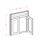 Diagonal Corner Sink Base Fronts