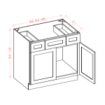 Bases combinadas de mueble de baño