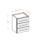 Three Drawer Tower Stacking Cabinets