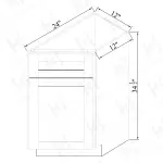 Base End Angle Cabinet