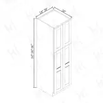 24''D Double Doors Wall Pantries