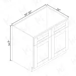 Sink Bases-2 Doors 2 False Drawers