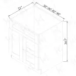 Vanity Single Sink Combo